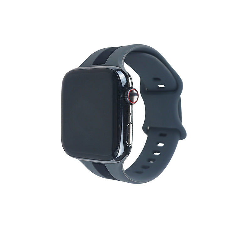 Two-tone Striped Strap Contrast Color Sports