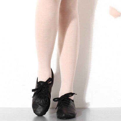 Leather Soft Bottom Practice Folk Dancing Shoes
