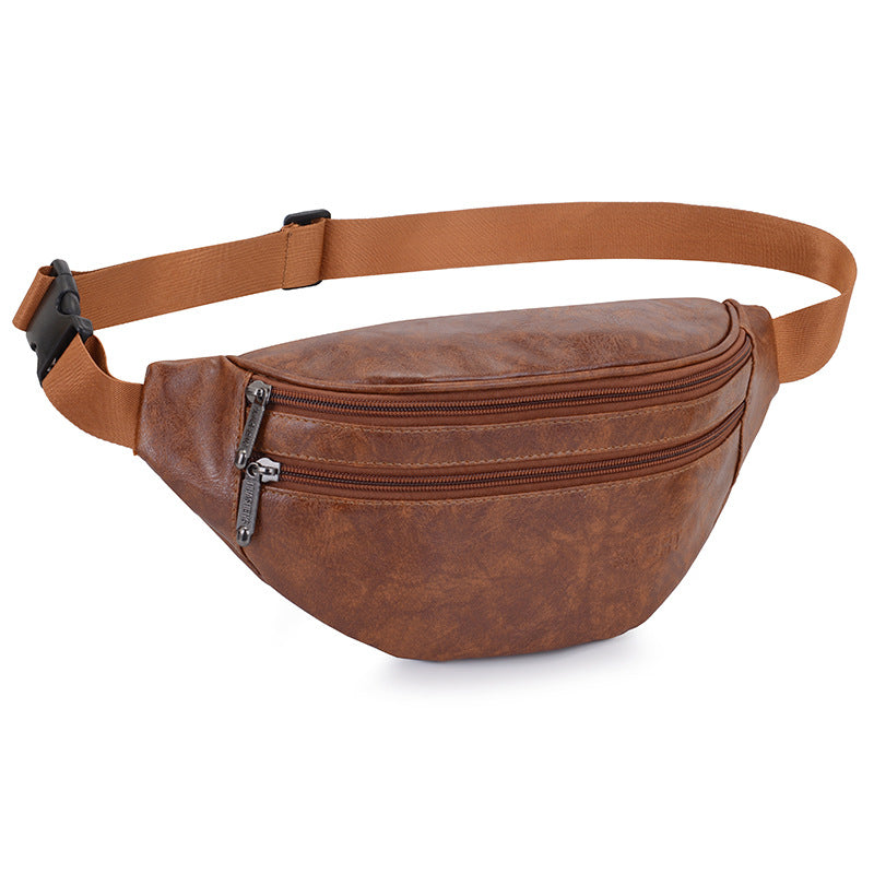 Retro PU Leather Casual Men&