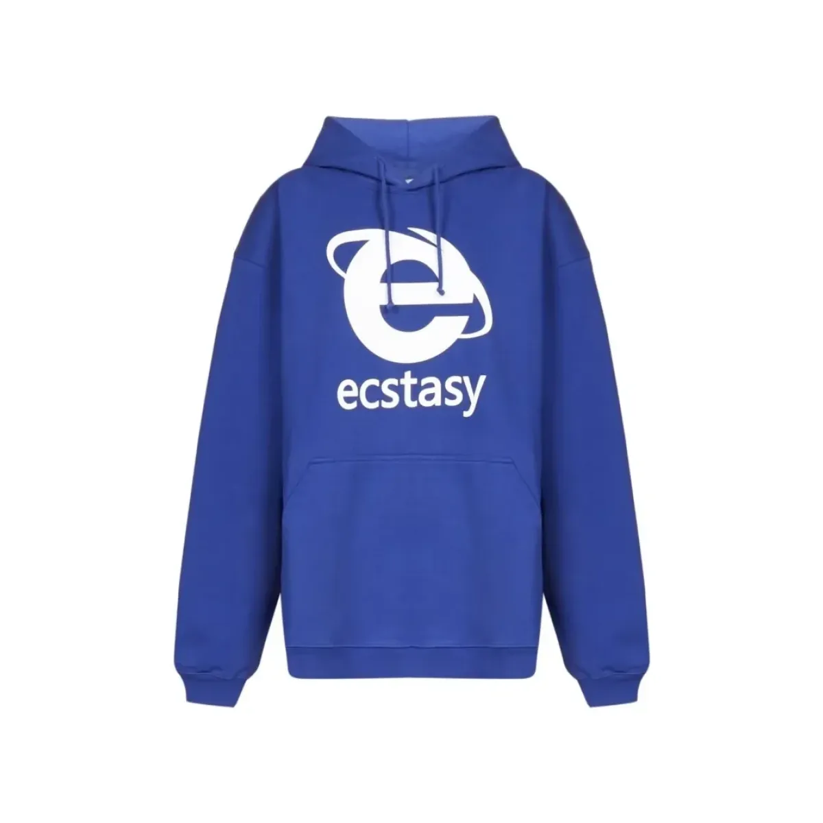 Ecstasy Print Oversized Hoodie - Harajuku Streetwear Pullover for Men &amp; Women