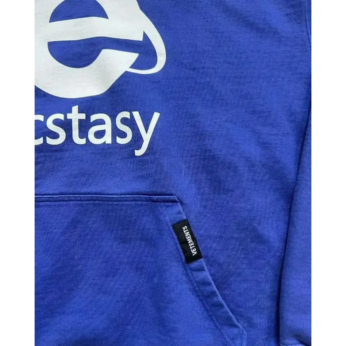 Ecstasy Print Oversized Hoodie - Harajuku Streetwear Pullover for Men &amp; Women