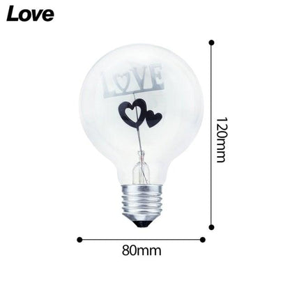 Edison Bulb Indoor Night Light Rose  Flower  Holiday Christmas Wedding Decor Bulbs High Brightness Daylight White Antique LED Filament Bulbs For Home Decor Party