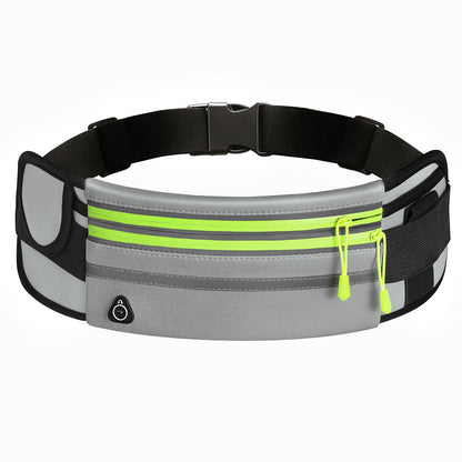 Waterproof Double Zippers Waist Bag