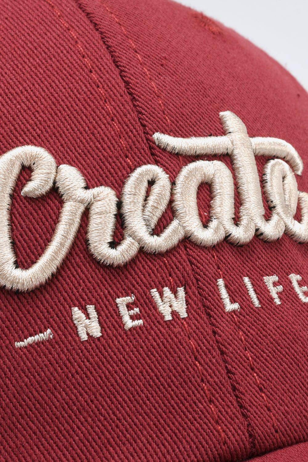 CREATE NEW LIFE Adjustable Cotton Baseball Cap for All Sizes
