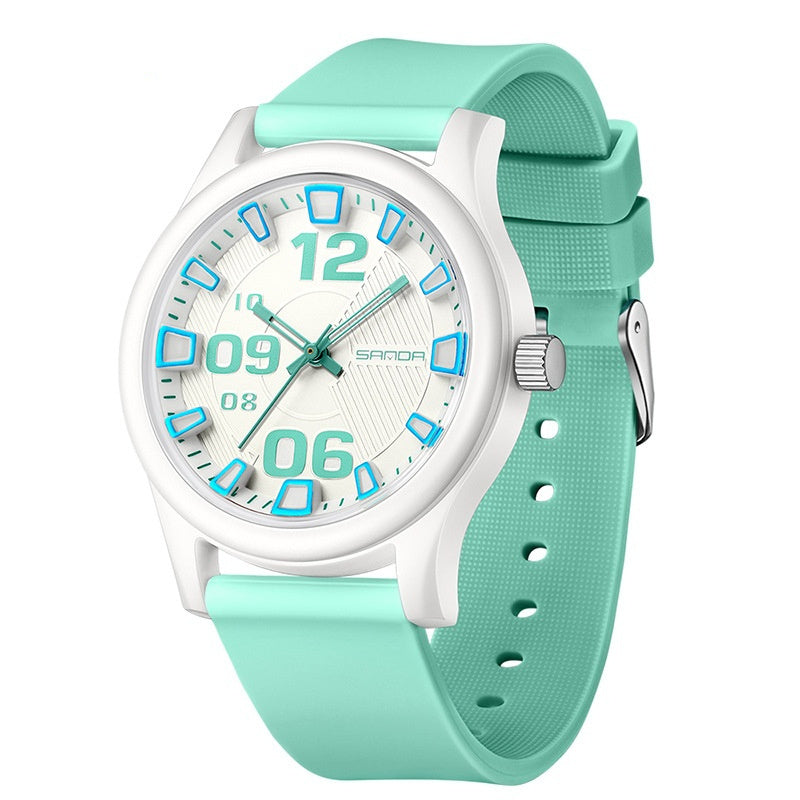 Color-blocking Waterproof Silicone Strap Kids&