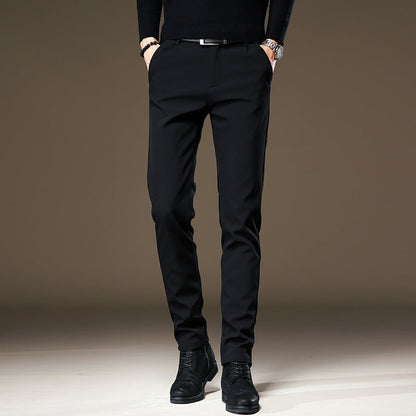 High-end Wrinkle-free Dress Pants Mens Business Slim-fit Tapered-leg Style