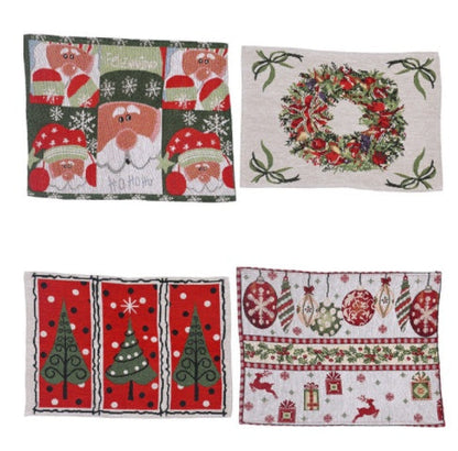 Christmas Knitted Cloth Placemats