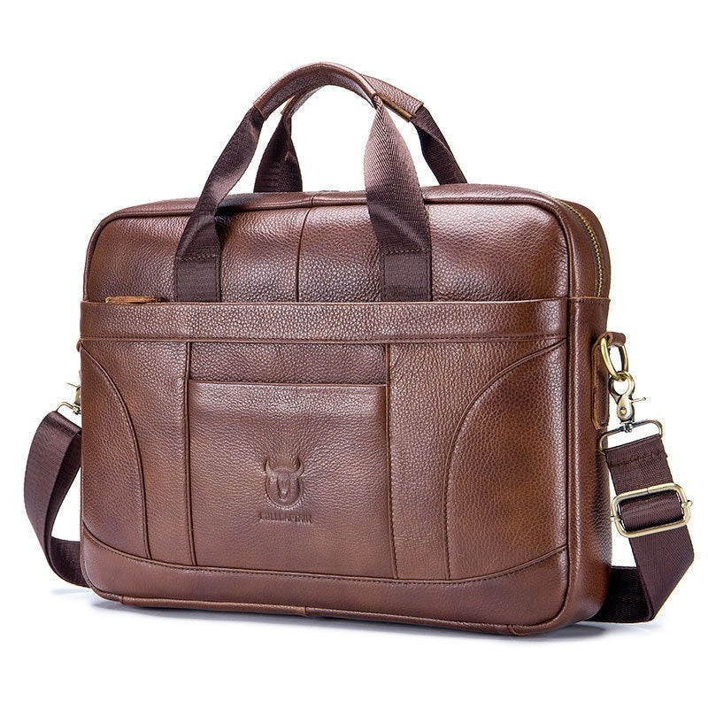 Full-grain Leather Large-capacity Men&