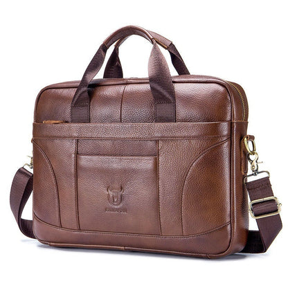 Full-grain Leather Large-capacity Men&