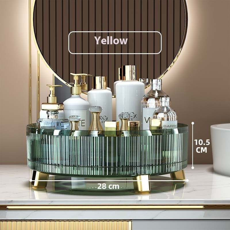 Plastic Cosmetics Rotating Storage Box