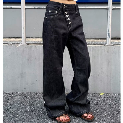American-style Streetwear Retro Machete Jeans