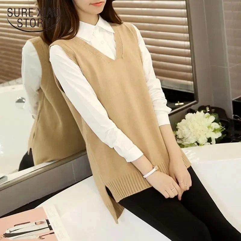Elegance Solid White and Black Tops,Sweaters Winter Long Sleeve Turtleneck Pullovers Women&
