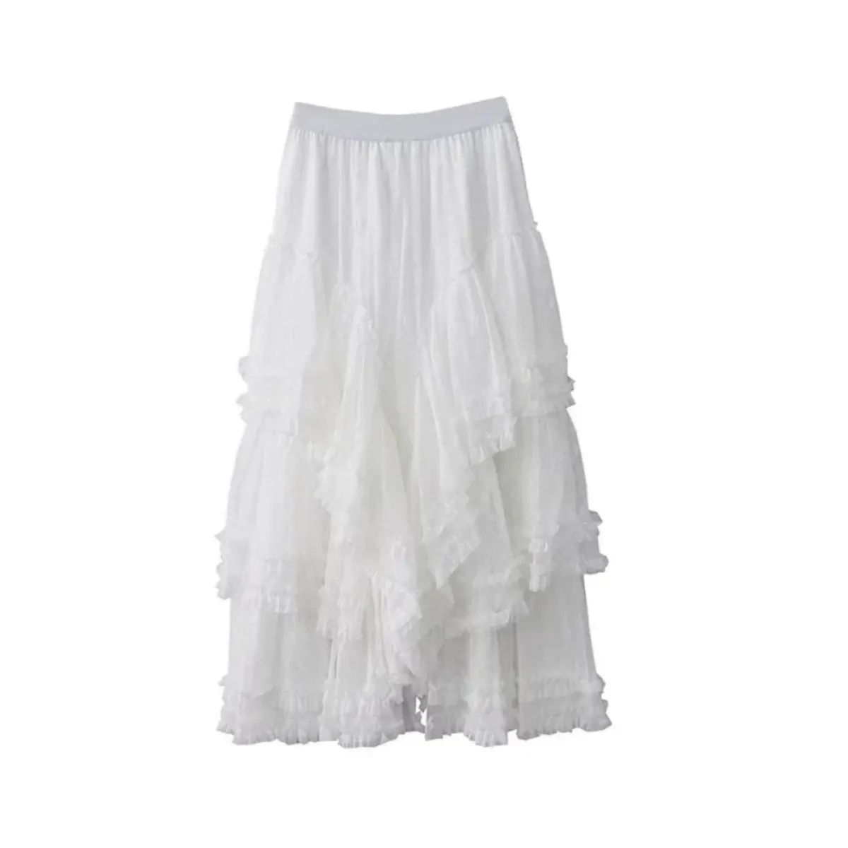 Lace Layered Long Skirt – Elegant Gothic Lolita Princess
