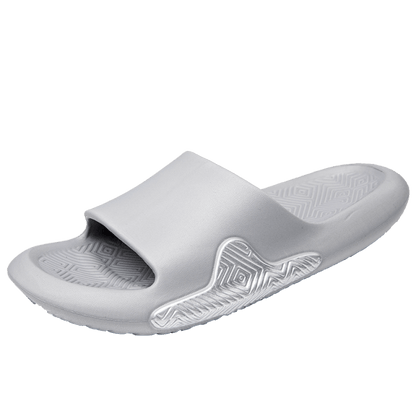 Elegant Men Black Soft Slides Light-Weight Anti-Slip Home Slippers Summer Anti-Odor House Shoes Unisex Shower Bathroom Slipper EVA Massage Foam Super Soft Non-Slip Slippers