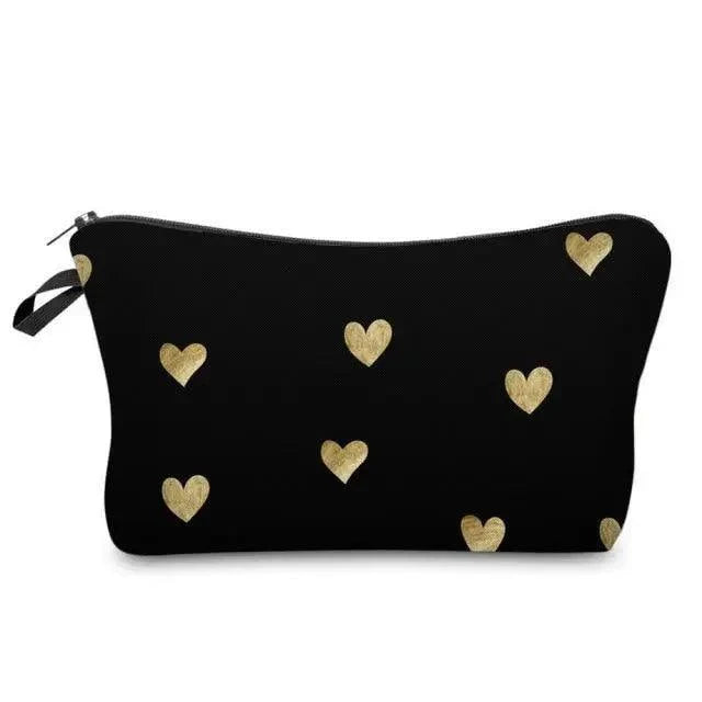 Elegant Multicolor Printed Large Capacity Pencil Case For Students Cute Cartoon Theme Stationary Cosmetic Bag