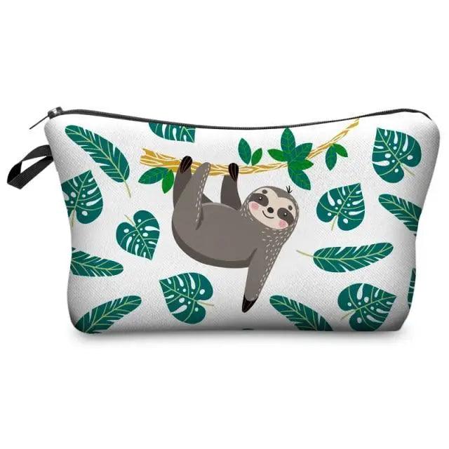 Elegant Multicolor Printed Large Capacity Pencil Case For Students Cute Cartoon Theme Stationary Cosmetic Bag