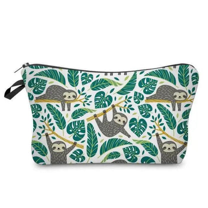 Elegant Multicolor Printed Large Capacity Pencil Case For Students Cute Cartoon Theme Stationary Cosmetic Bag