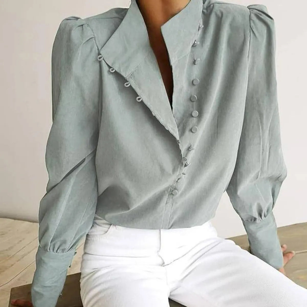 Elegant Turtleneck Blouse