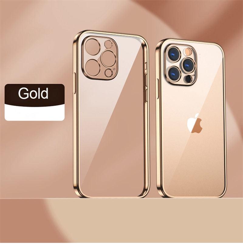 Elegant Unisex Clear Transparent Soft Case For iPhone 13 Pro Max 12 11 13Pro 14 Shockproof Ultra Thin Bumper Cover Luxury Cover Back Cover for iPhone