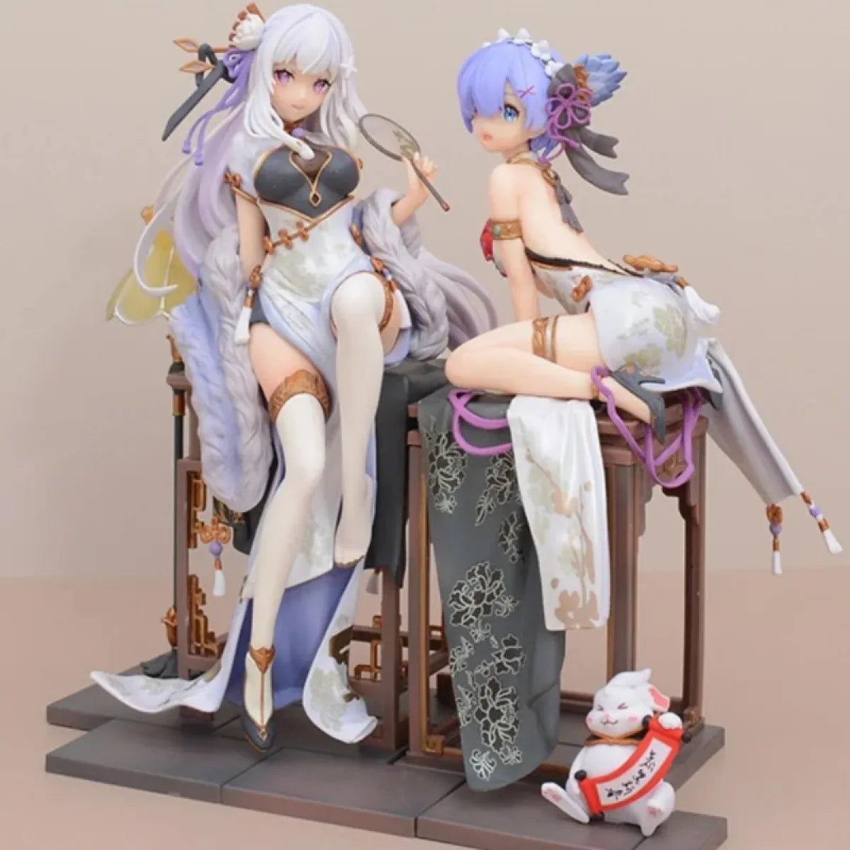Re:Zero Rem &amp; Emilia Chinoiserie Style Figures