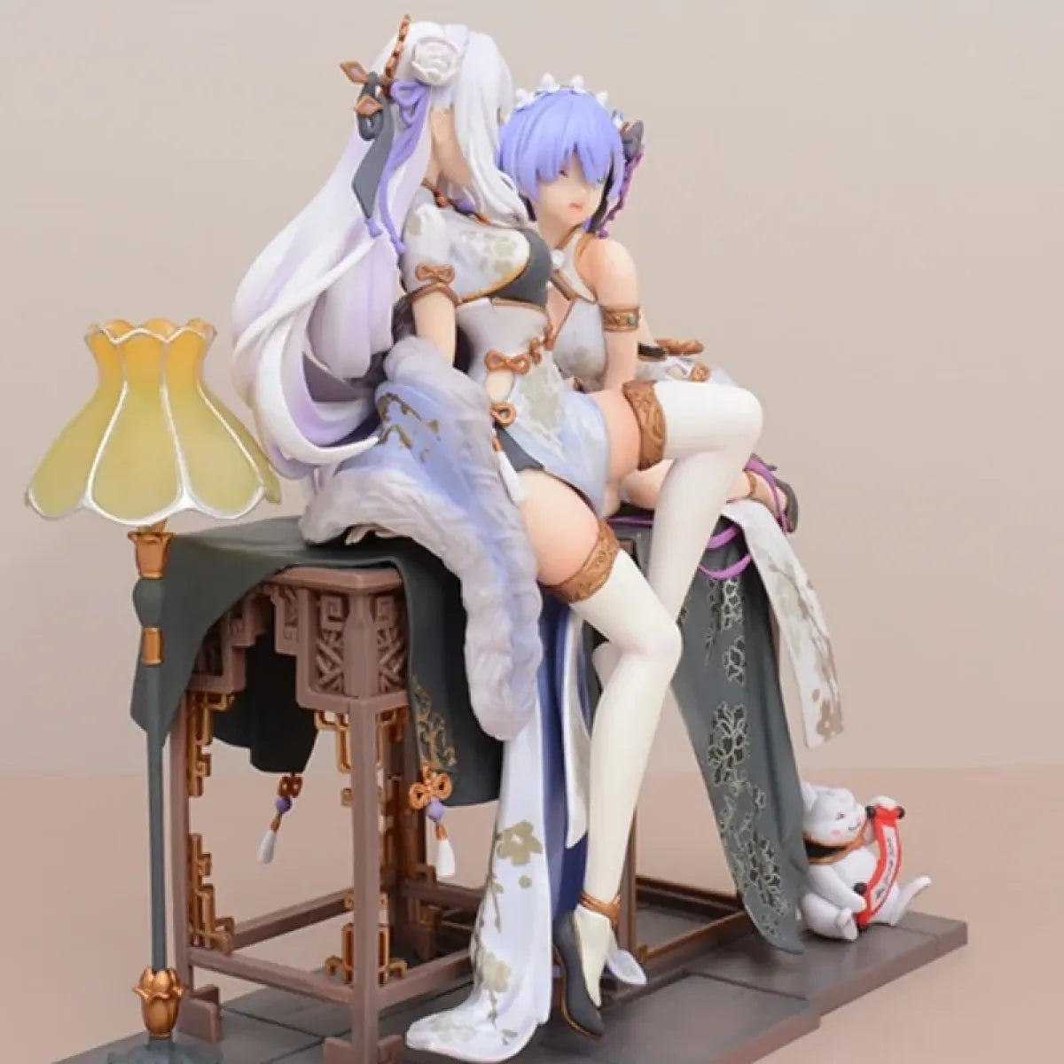 Re:Zero Rem &amp; Emilia Chinoiserie Style Figures