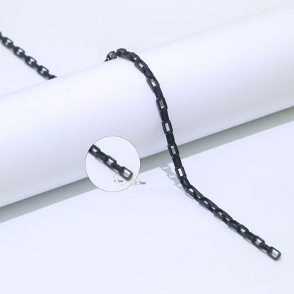 Enamel Paper Clip Cable Link Elongated Chain by Yard, Summer Colorful Chain Supply, Wholesale Bulk Roll Unfinished Chain for Jewelry Making | ROLL-541 to ROLL-550Clearance Pricing