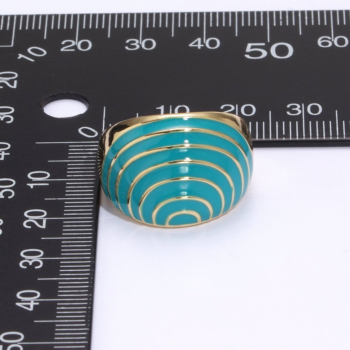 Enamel Rainbow Dome Ring for Women in Gold Chunky Bold Enamel Ring Signet Statement Ring y2k Jewelry U-083~U-093