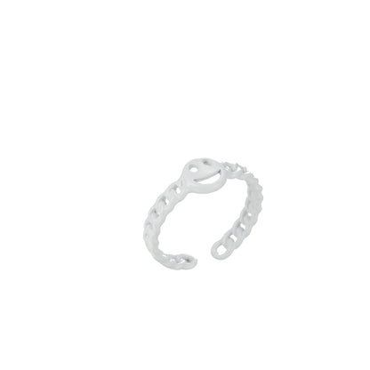 Enamel Smiley Face Open Adjustable Stacking Ring Y2K Neon Colorful Ring Unisex Jewelry