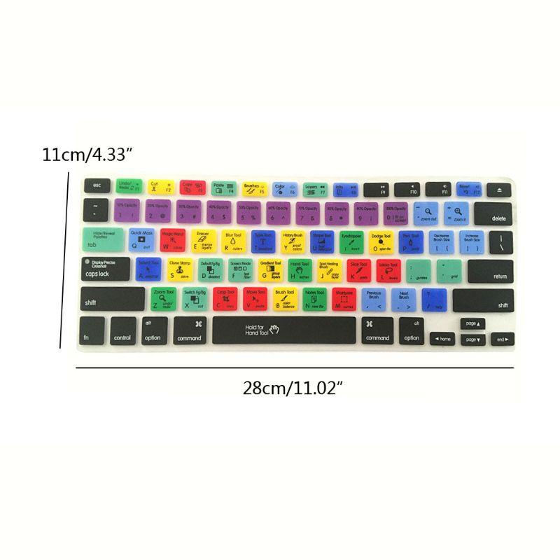 English Adobe Photoshop Shortcut Keys Keyboard Protector Keyboard Covers Perfect Fit Silicone Skin Keyboard Covers For Laptops