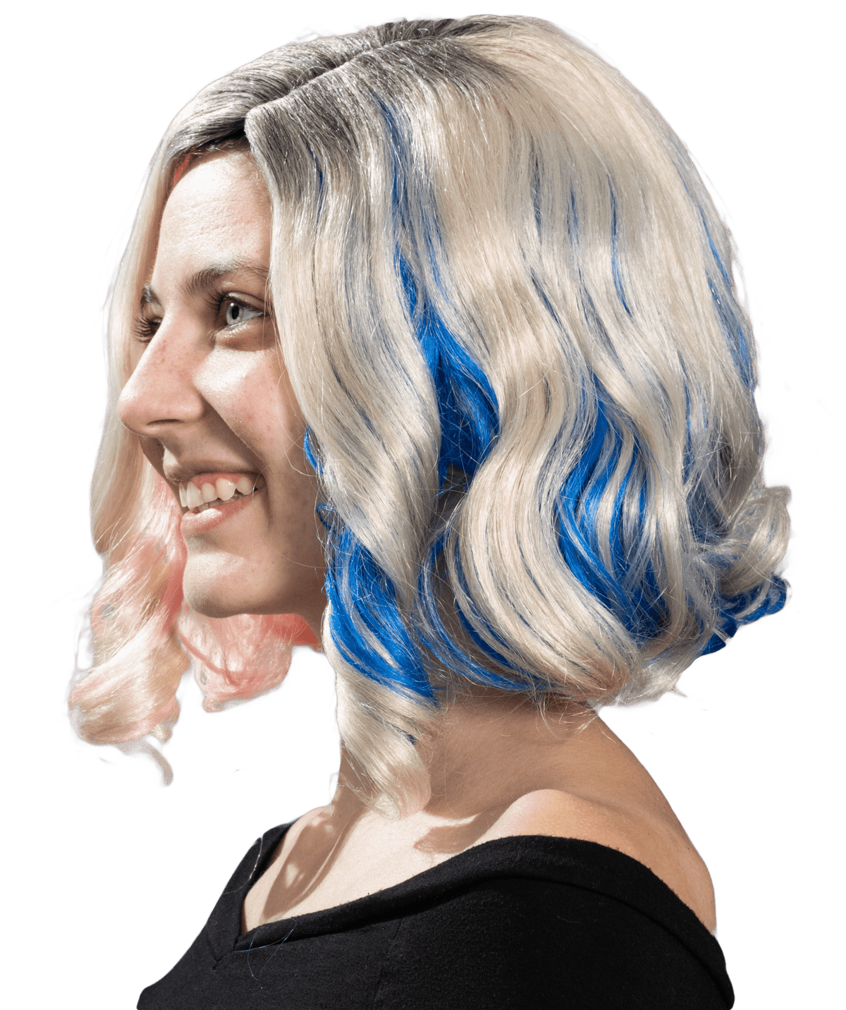 Enid The Werewolf Student Short Blonde Halloween Cosplay Costume Wig
