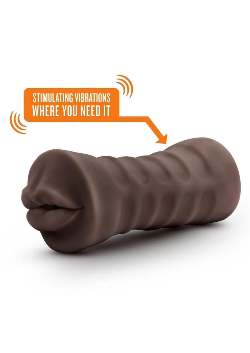 EnLust Krystal Dual-End Vibrating Stroker With Realistic Mouth