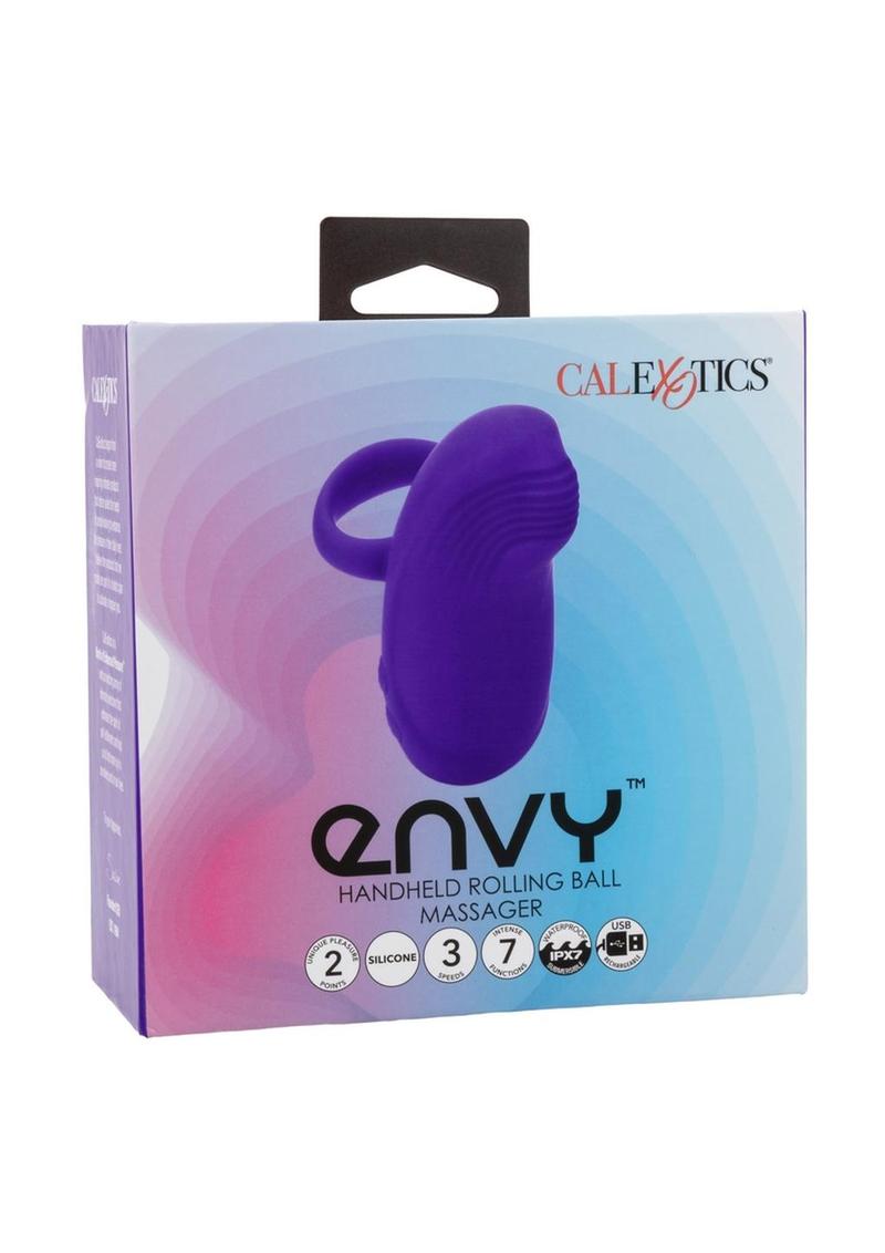 Calexotics Envy Handheld Rolling Ball Massager Rechargeable Silicone