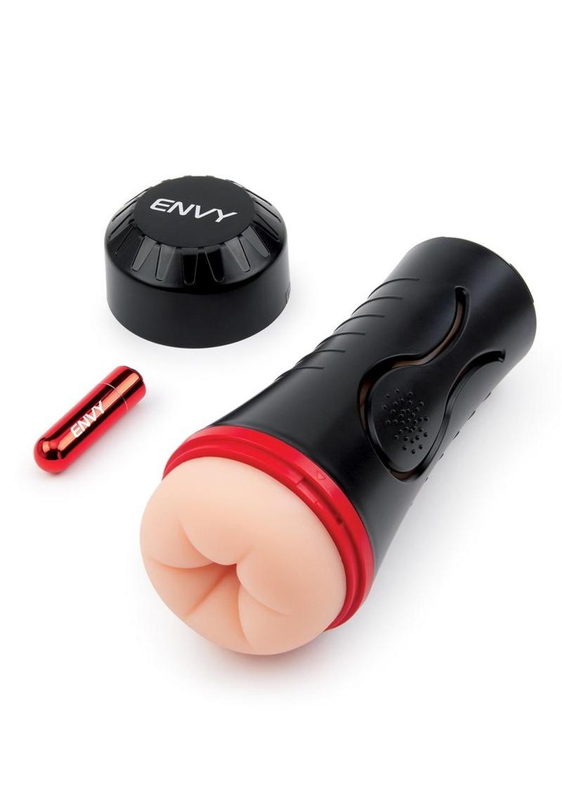 Envy Squeezable Rear Clutch Vibrating Discreet Backdoor Stroker