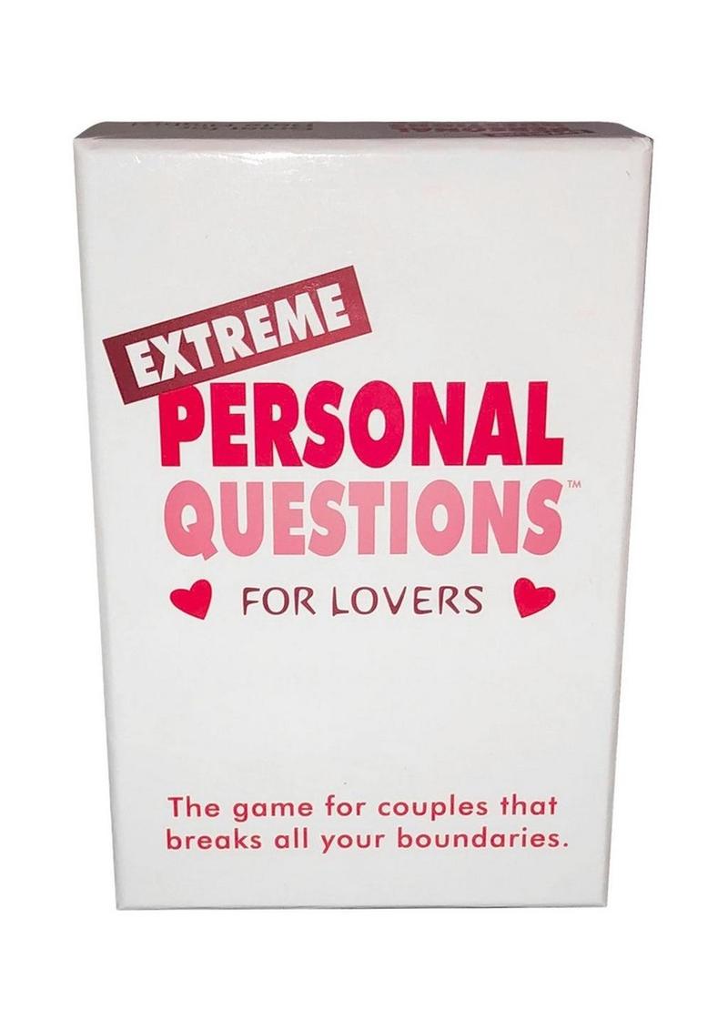 Extreme Personal Questions for Lovers Game to Break Boundaries