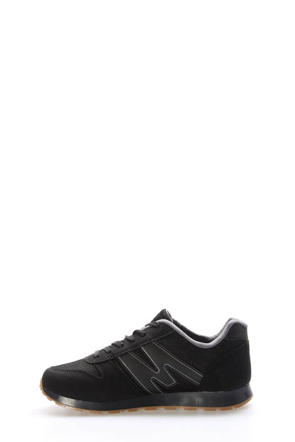 Black Panelled Sport Sneakers for Men | Wessi