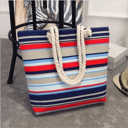 Eye-Catching Fashionable Folding Women Big Size Handbag Ladies Casual Flower Printing Canvas Graffiti Shoulder Bag