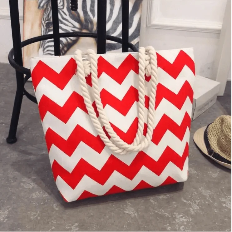 Eye-Catching Fashionable Folding Women Big Size Handbag Ladies Casual Flower Printing Canvas Graffiti Shoulder Bag