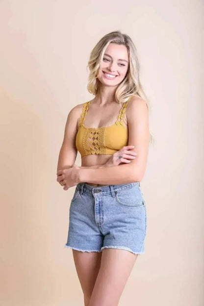 Eye Lace Applique Bralette