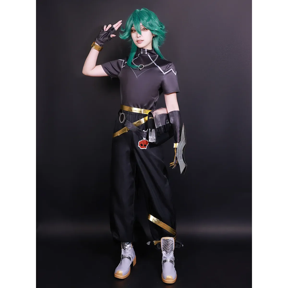 Ezreal Cosplay Costume – League of Legends Outfit with Wig &amp; Props