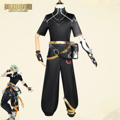 Ezreal Cosplay Costume – League of Legends Outfit with Wig &amp; Props