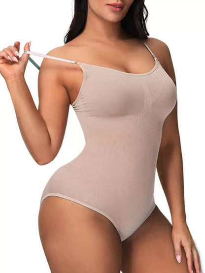 Full Size Seamless Scoop Neck Shaping Bodysuit Plus Size