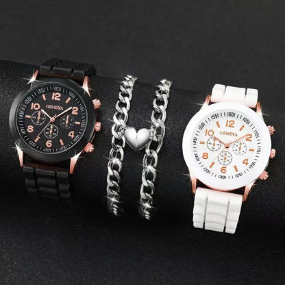 4-piece Set Fashionable Best-selling Classic Couple Watch Set