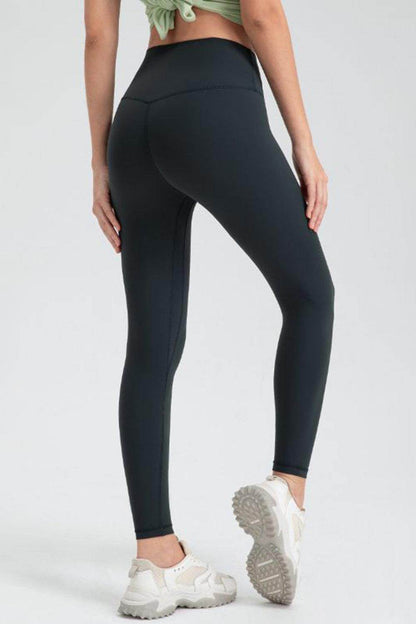 Wide Waistband Slim Fit Active Leggings for Women