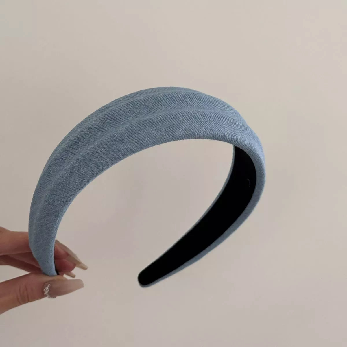Denim Padded Wide Headband