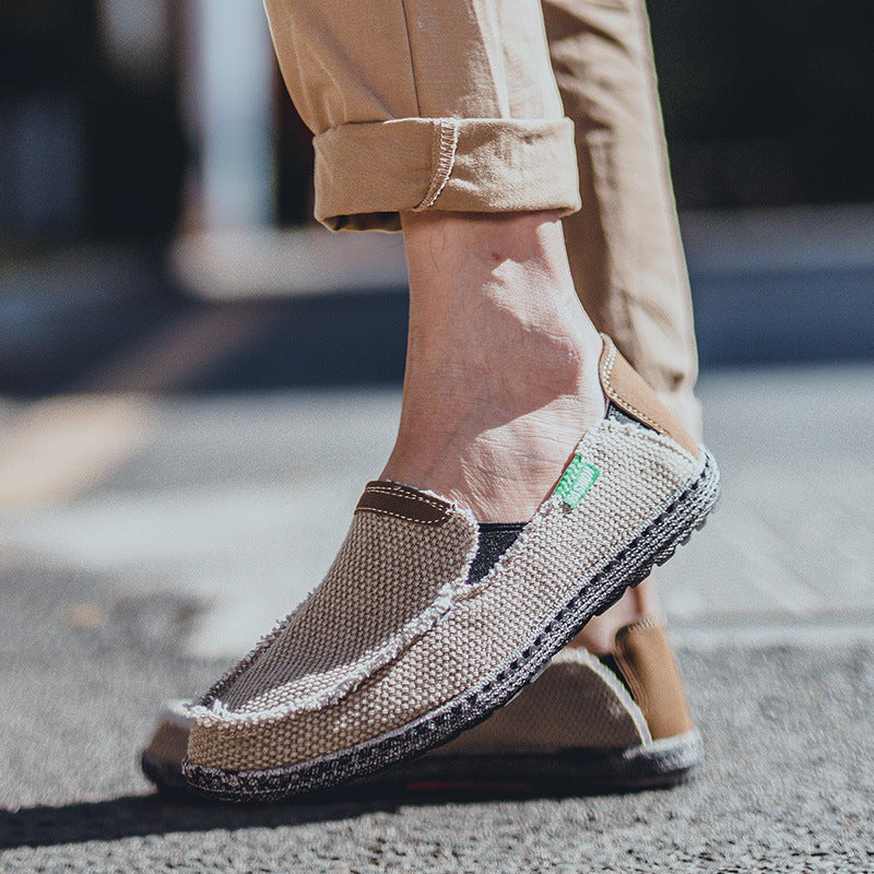 Retro Slip-On Old Beijing Cloth Casual Shoes for Men