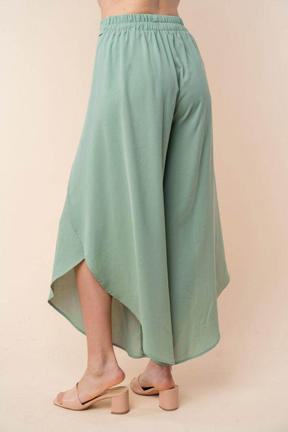 White Birch High Waisted Woven Pants for Stylish Comfort