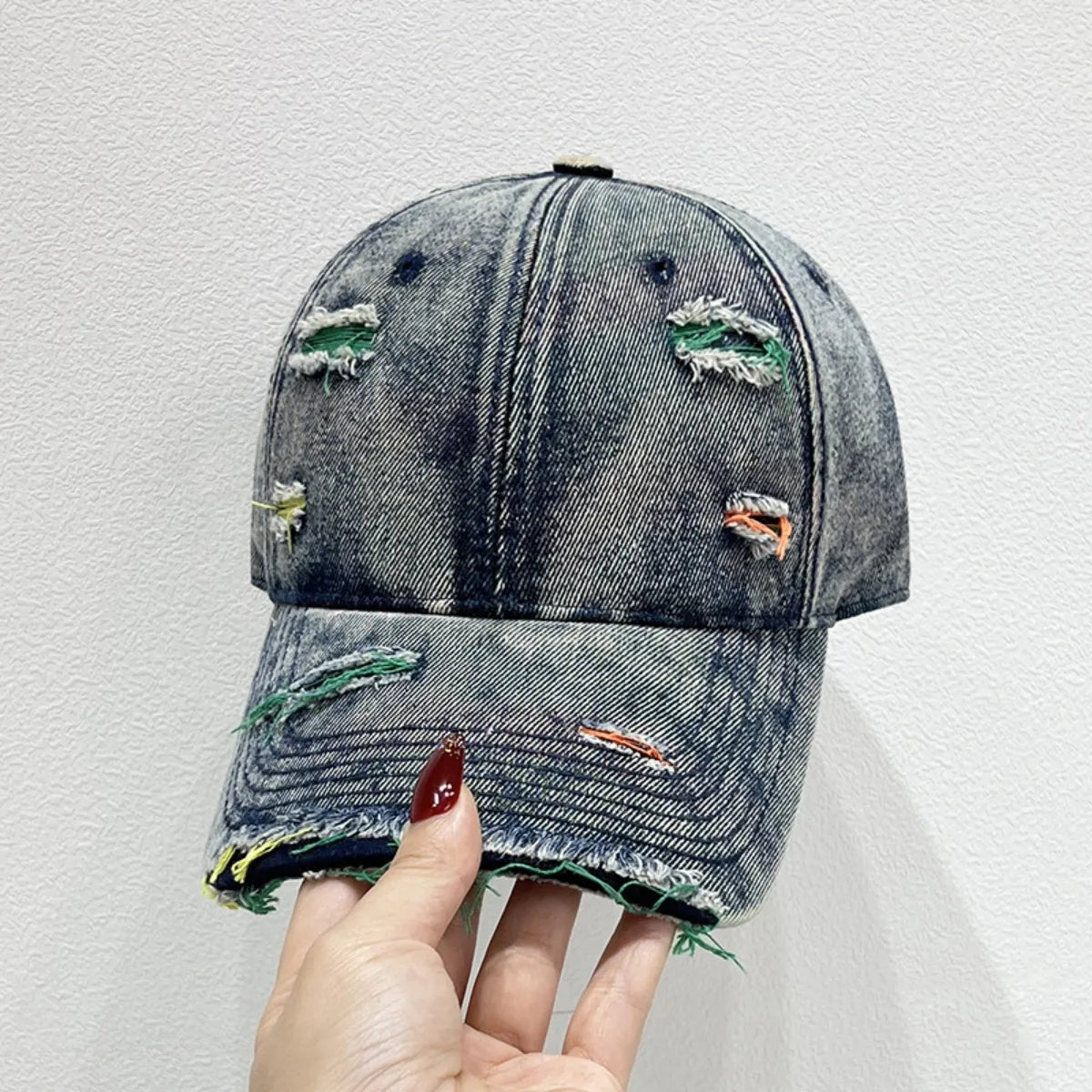Distressed Adjustable Baseball Cap