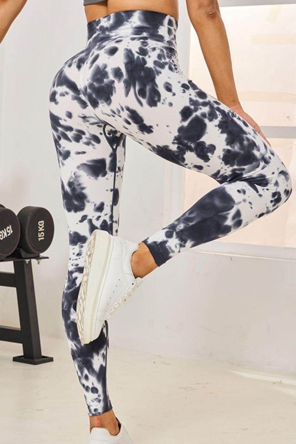 Tie-Dye High Waist Active Leggings for Comfortable Fitness