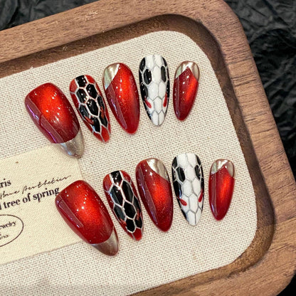 1023- Handmade press on nails fake nails removable