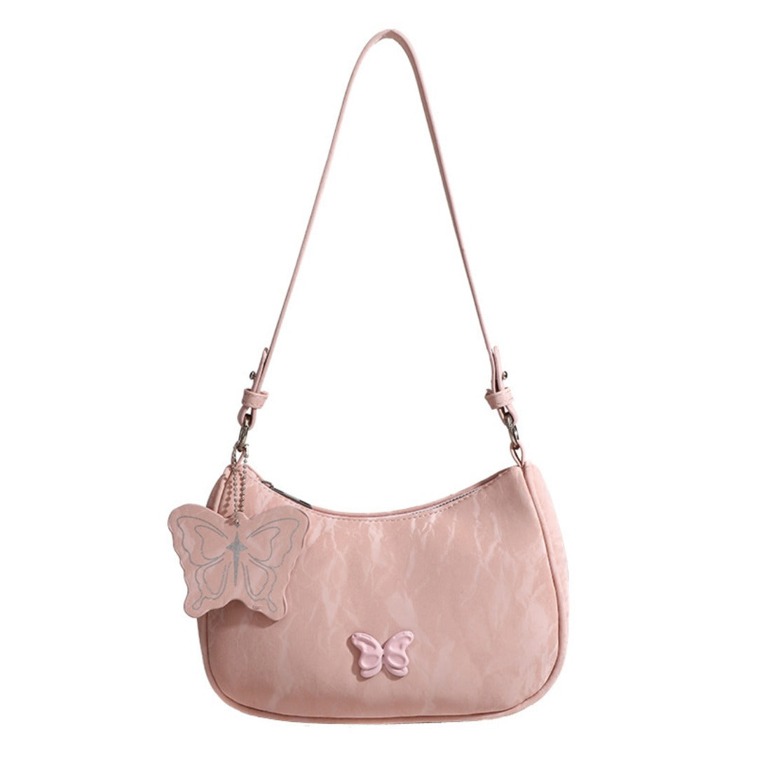 Simple Underarm Bag Women, Fashion Bow Small Square Bag Versatile Shoulder Crossbody Bag